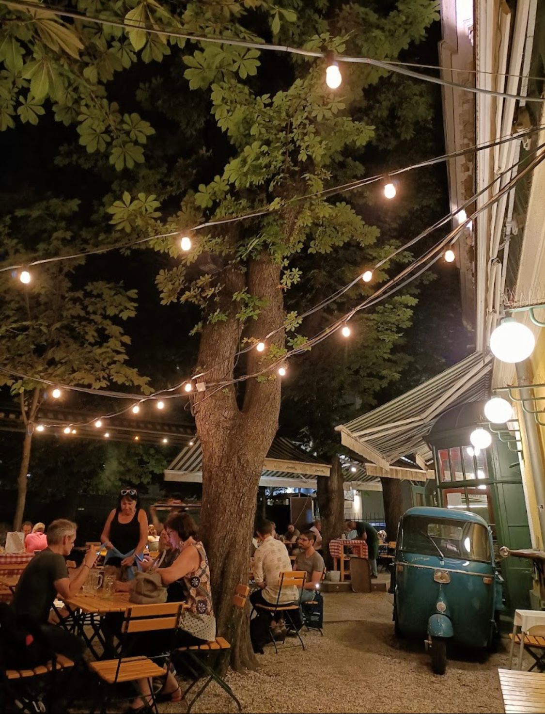 Biergarten Atmosphäre